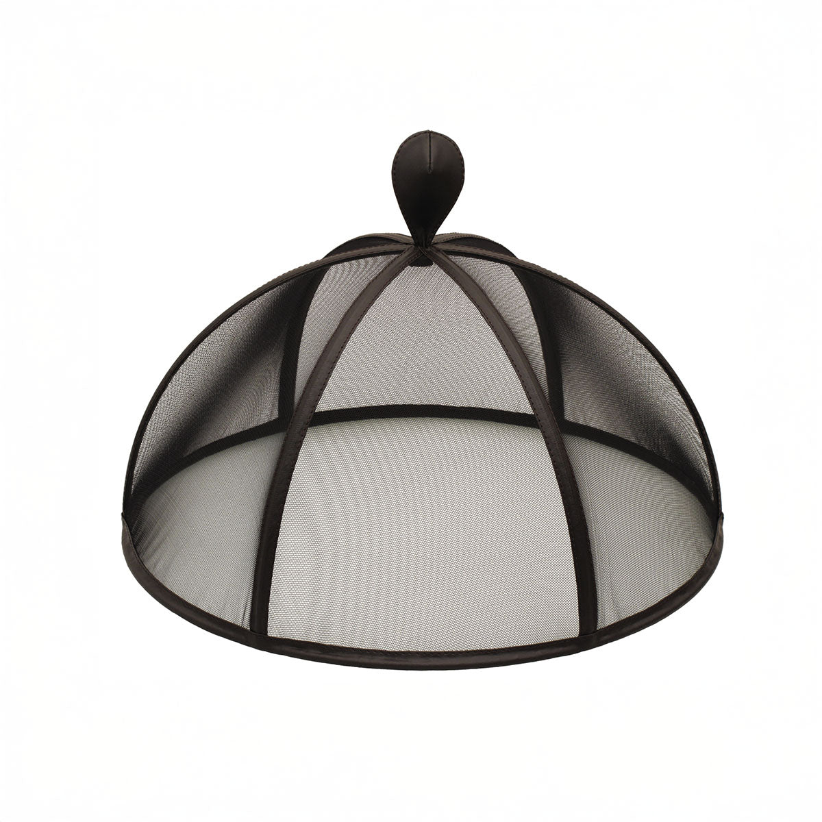 Small Round Cloche - Fabric w/ Leather Match Trim