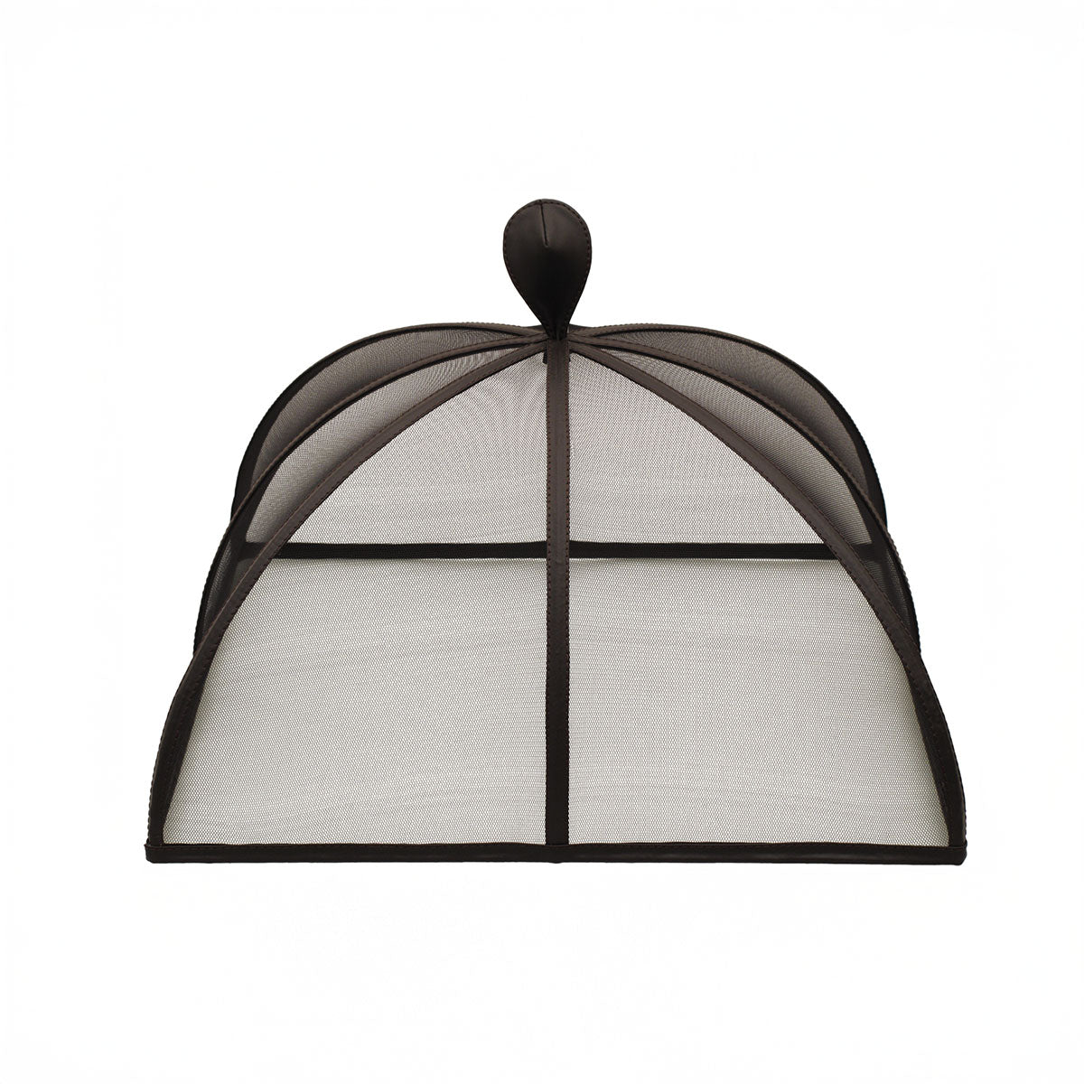 Square Cloche - Fabric w/ Leather Match Trim
