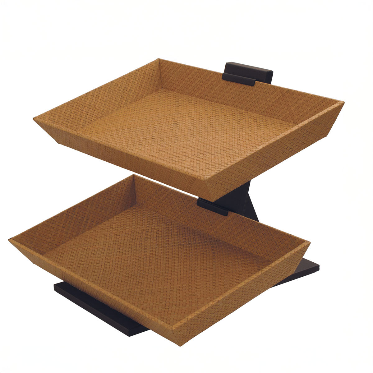 Stand for 2 Medium Trays - Smooth Leather Match