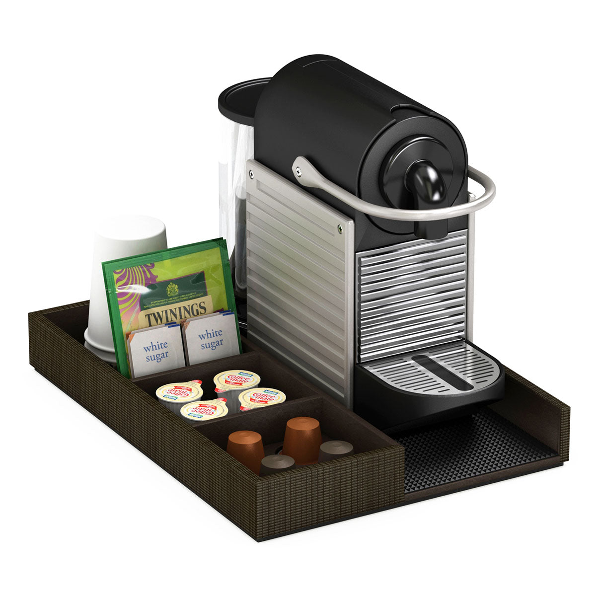 Coffee Machine and Condiment Tray - Classic Weave Woven Foam - Signature Collection
