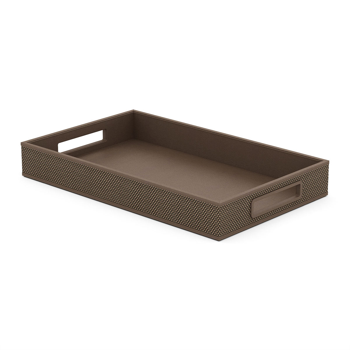 Service Tray with Handles - Broadweave Leather Match - Signature Collection