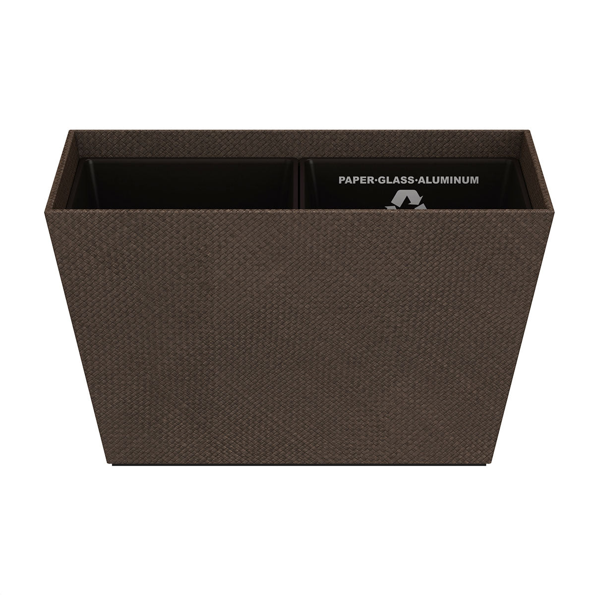 Tapered Recycling Bin w/ Plastic Liners - Pandan - Signature Collection