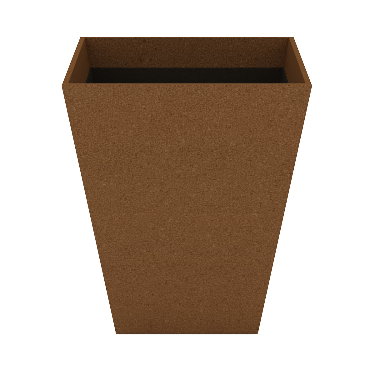 Pyramid Wastebasket - Smooth Leather Match - Quick Ship