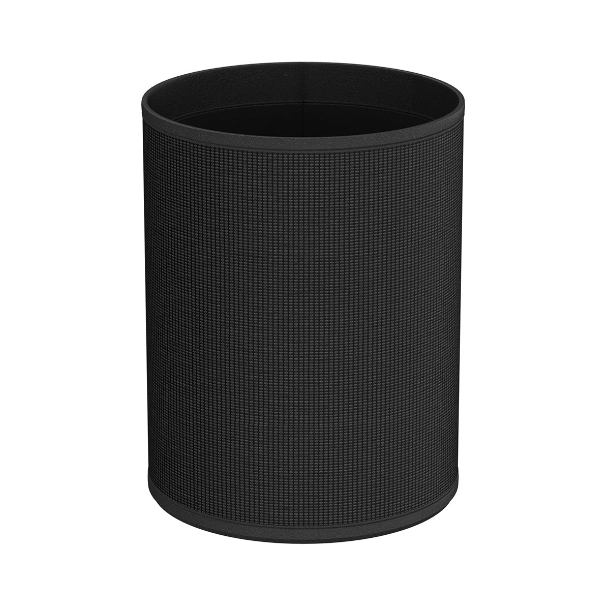 Cylinder Wastebasket - Classic Weave Leather Match - Signature Collection