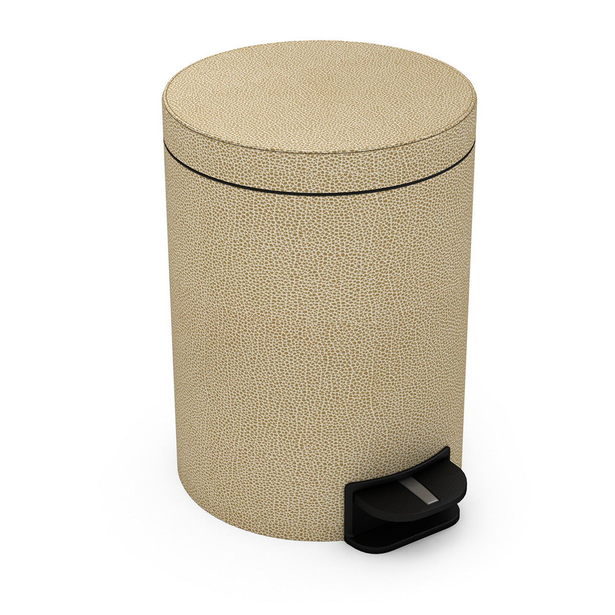 Pedal Bin w/ Removable Liner, 5L - Faux Shagreen Leather Match - Signature Collection