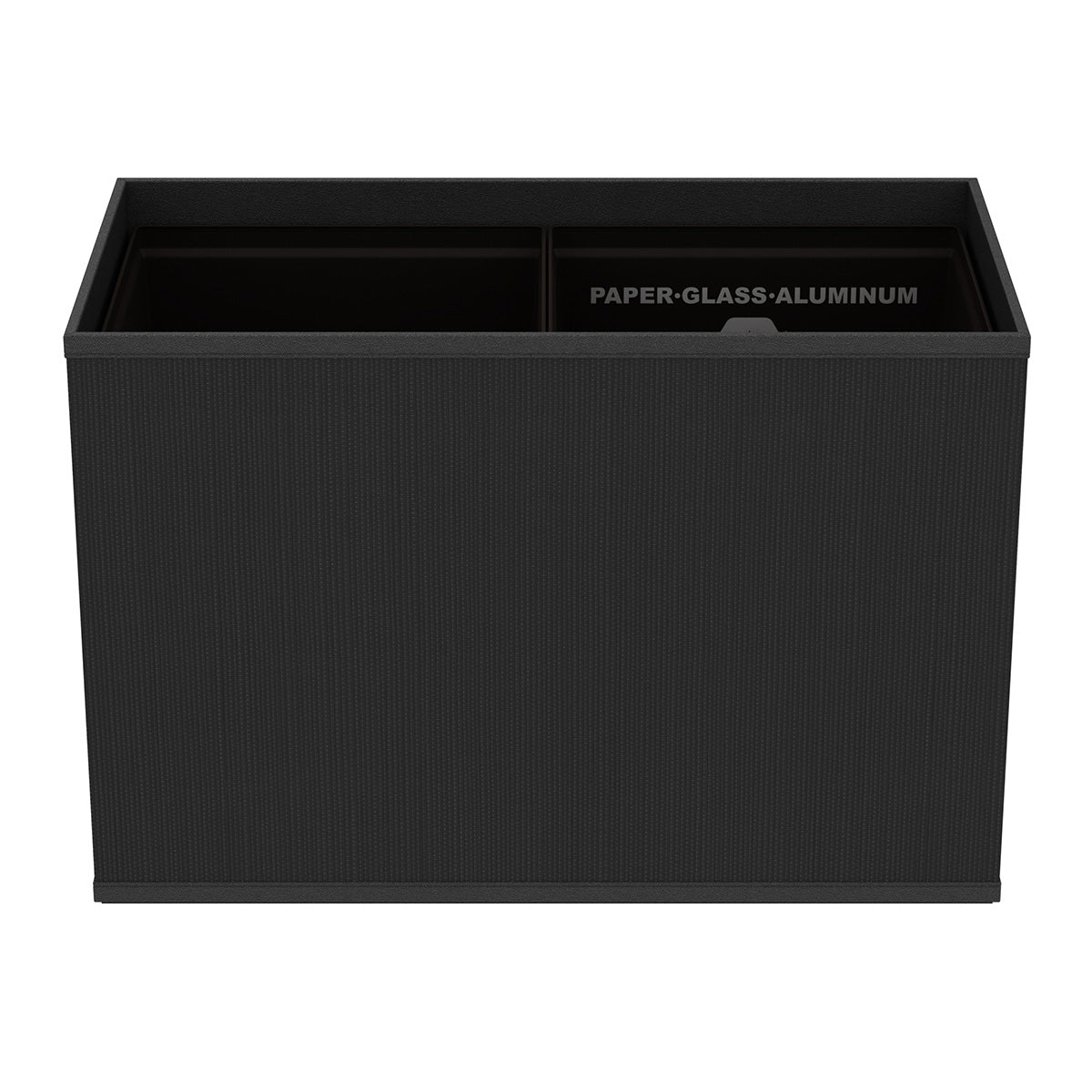Double Cube Recycling Bin w/ Plastic Liners - Classic Mendong - Signature Collection