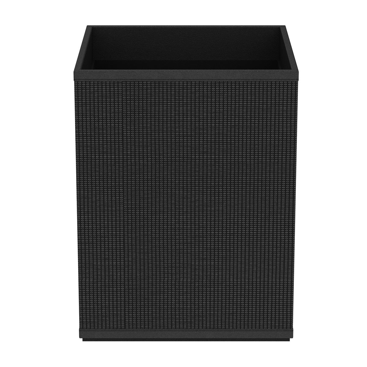Cube Wastebasket - Classic Weave Leather Match - Signature Collection
