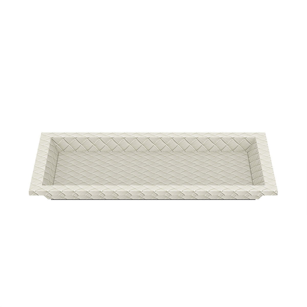 Valet Tray - Jumbo Woven Embossed Leather Match - Signature Collection