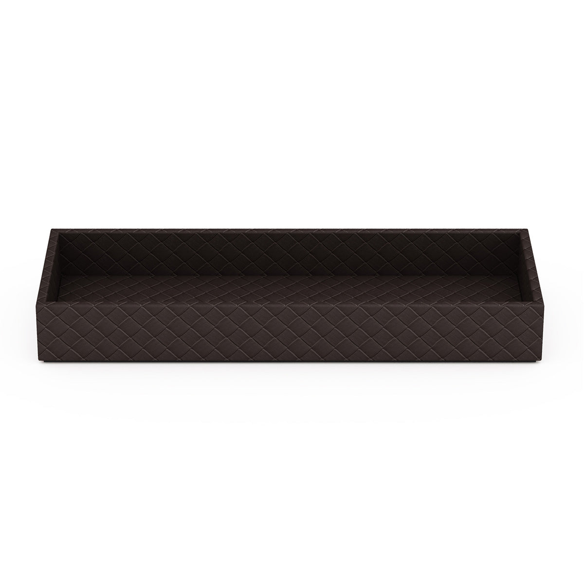 Small Bath Tray - Jumbo Woven Embossed Leather Match - Signature Collection