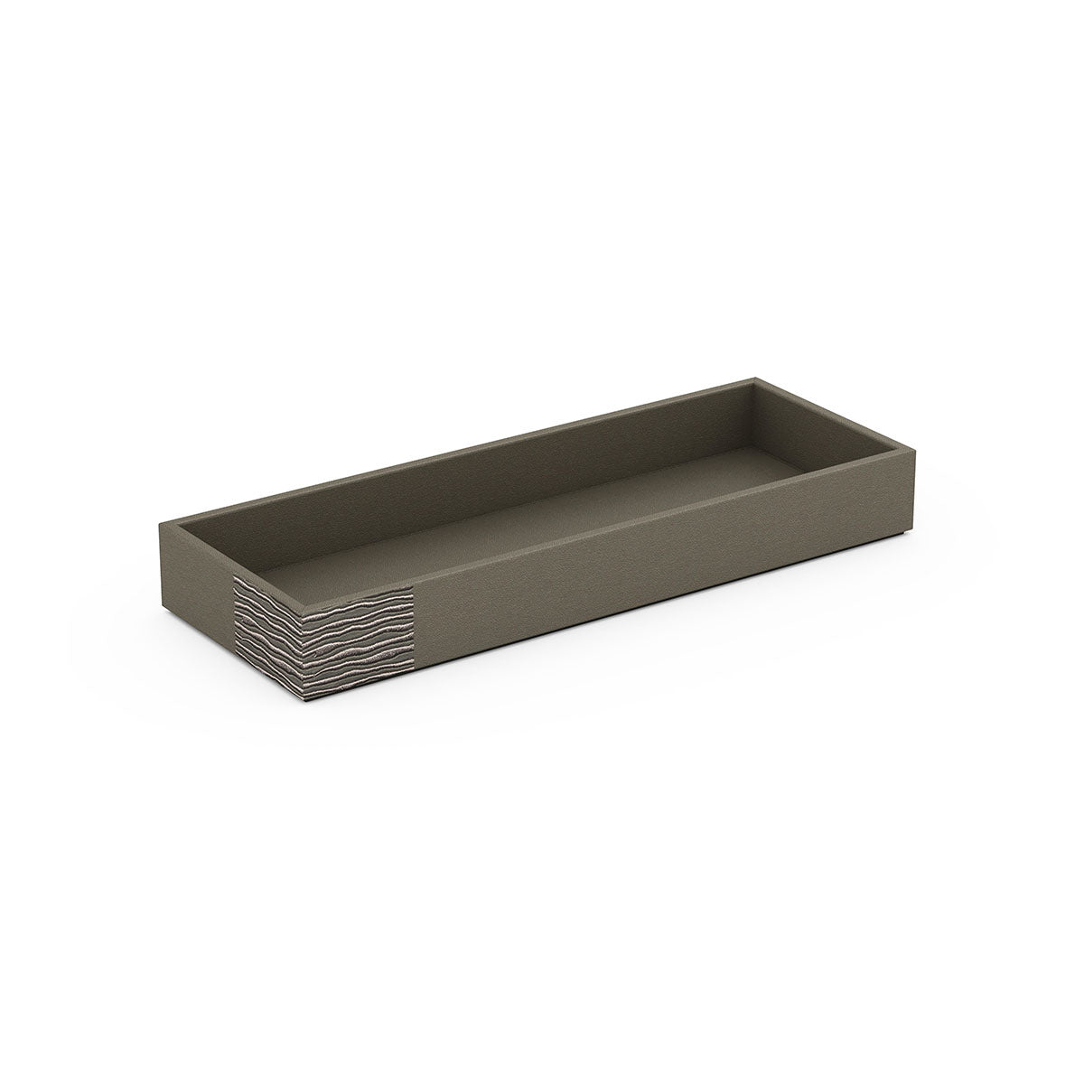 Small Bath Tray - Embroidered Leather Match - Signature Collection