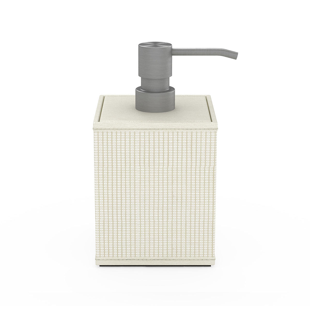 Cube Pump Dispenser - Classic Weave Leather Match - Signature Collection