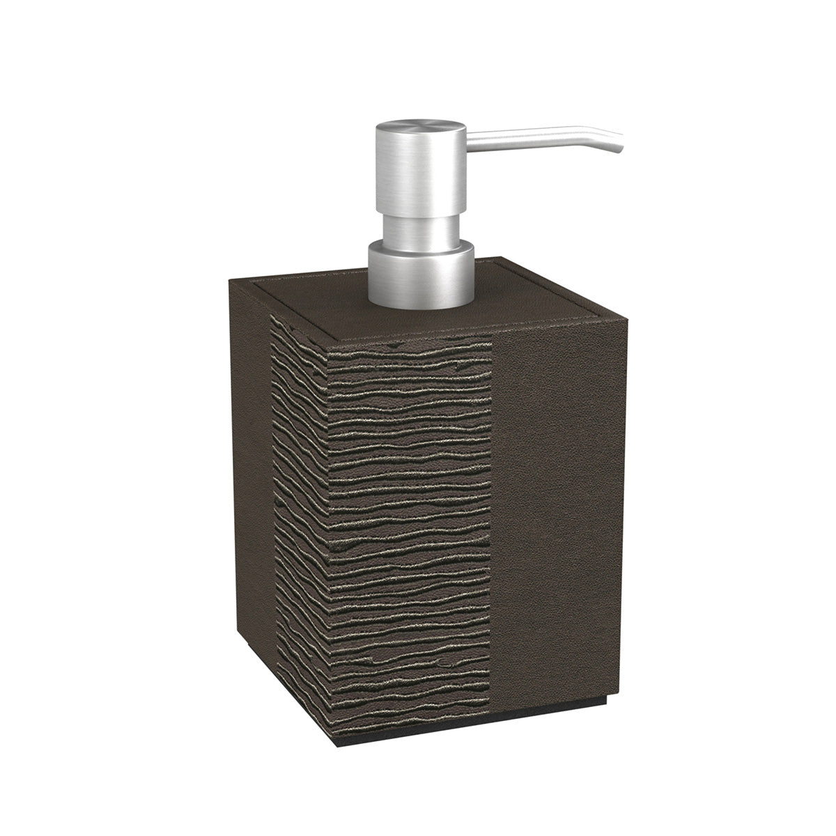 Cube Pump Dispenser - Embroidered Leather Match - Signature Collection