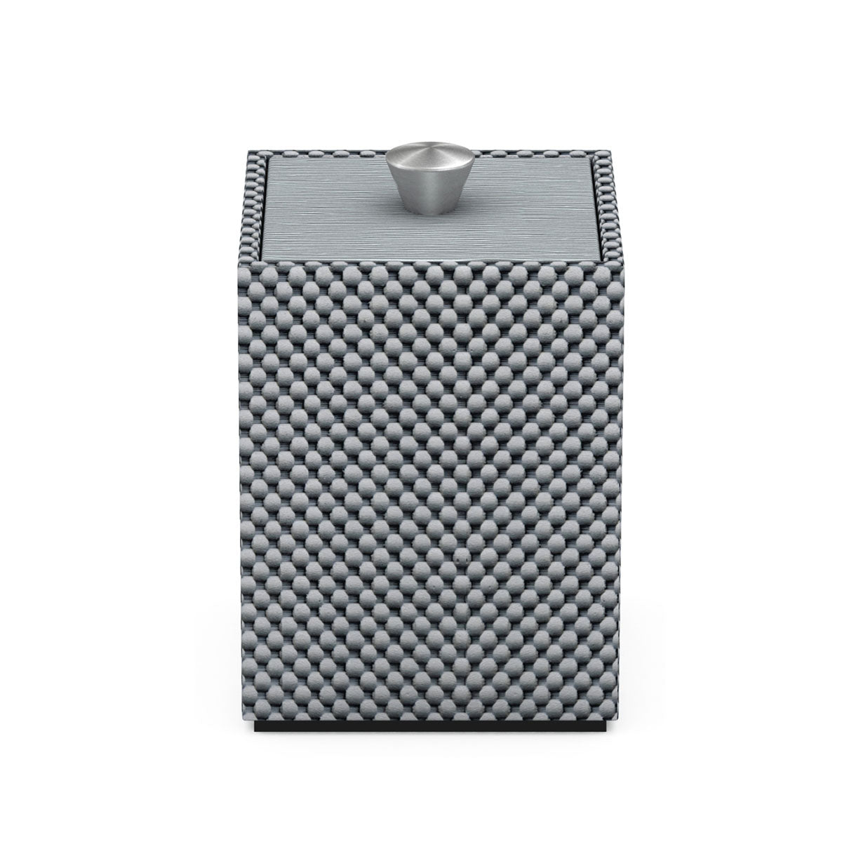 Cube Canister w/ Aluminum Knob - Broadweave Woven Foam - Signature Collection