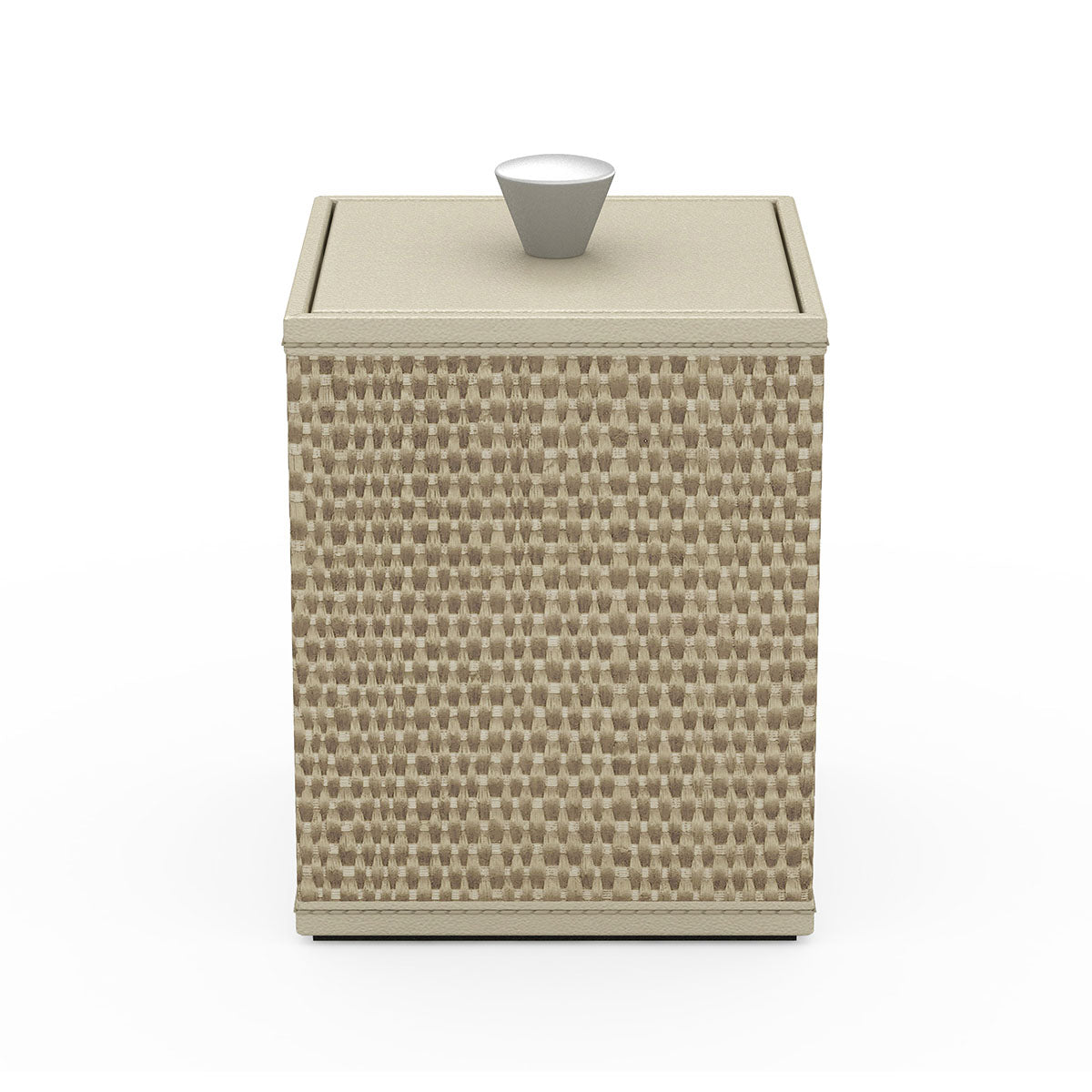 Cube Canister w/ Aluminum Knob - Broadweave Mendong - Signature Collection