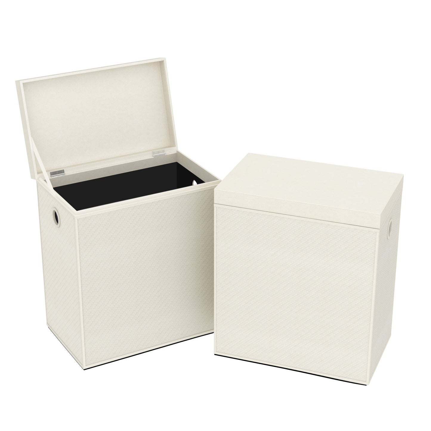 Rectangle Hamper w/ Hinged Lid - Plaited Polyweave - Signature Collection