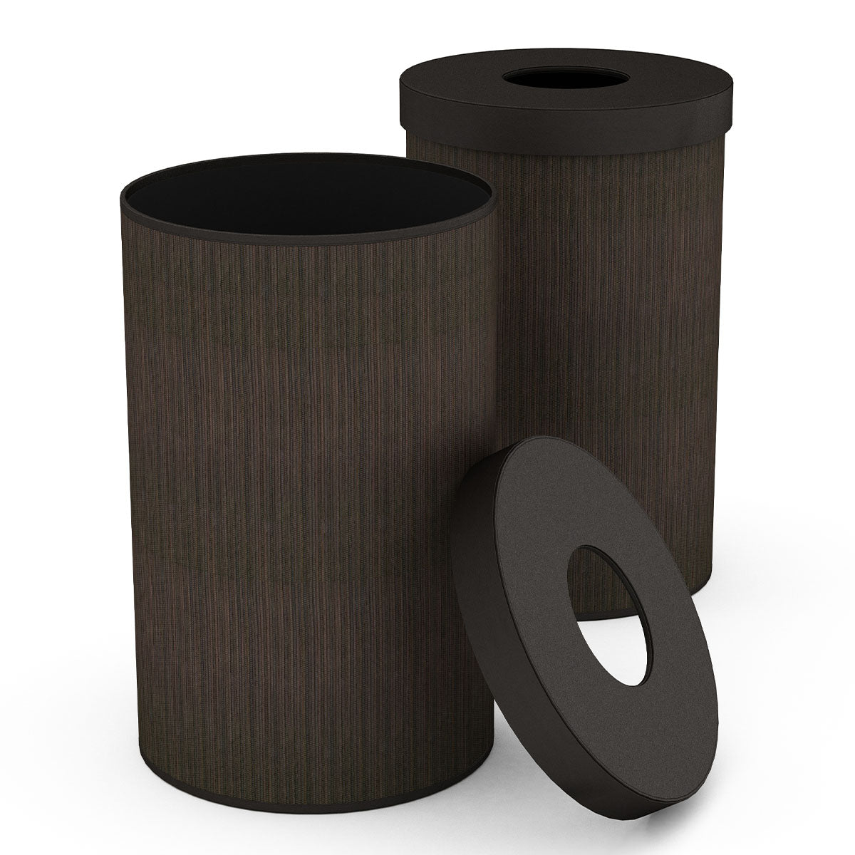 Cylinder Hamper w/ 6" Hole - Classic Mendong - Signature Collection