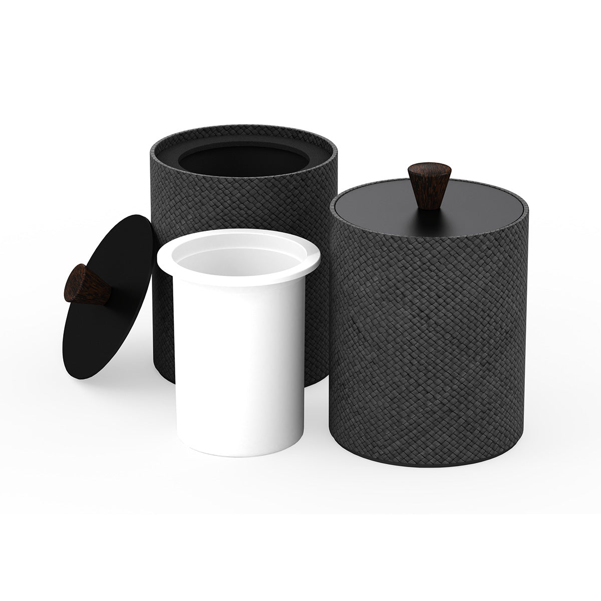 Round Ice Bucket w/ Wood Knob - Pandan - Signature Collection