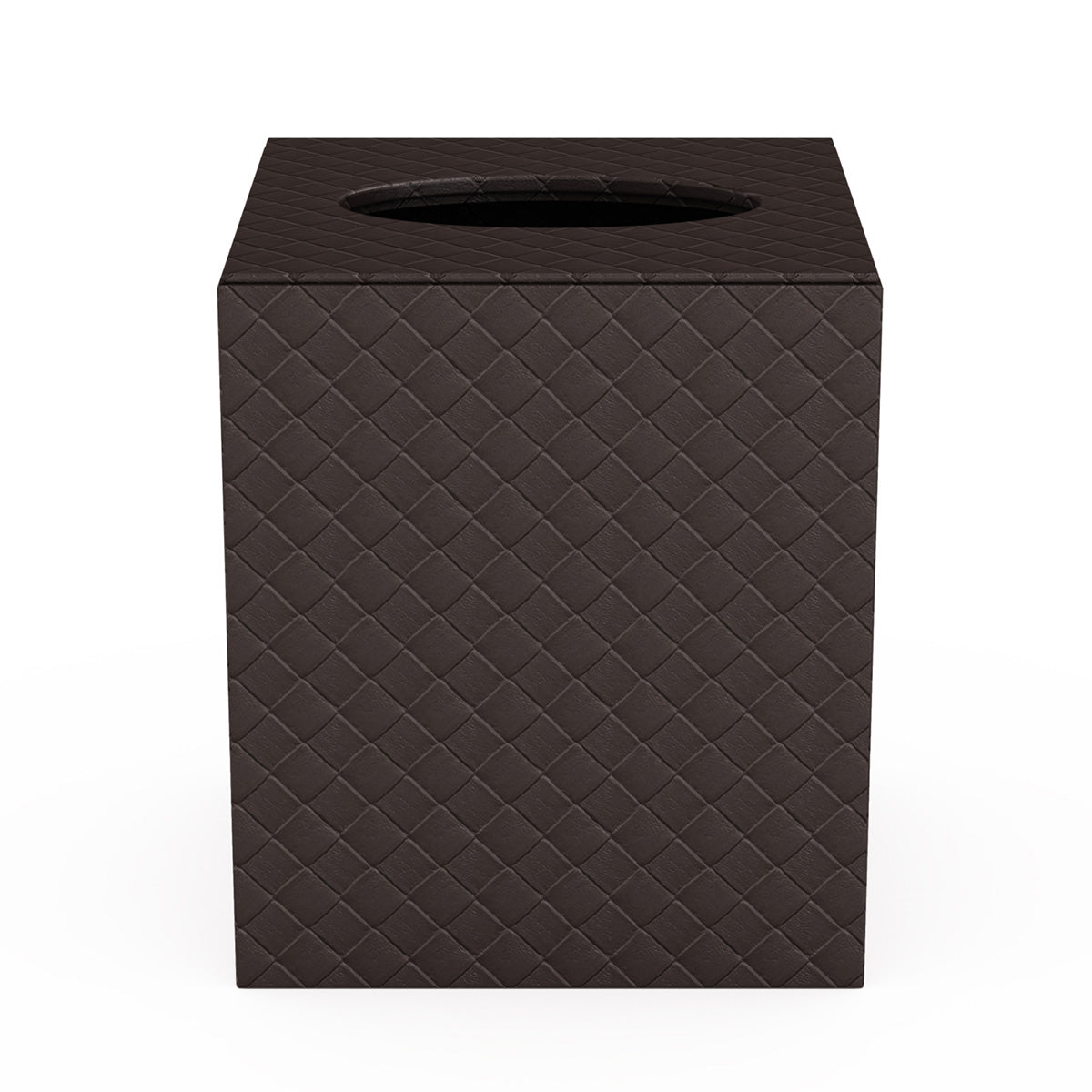 Tissue Box Cover - Jumbo Woven Embossed Leather Match - Signature Collection