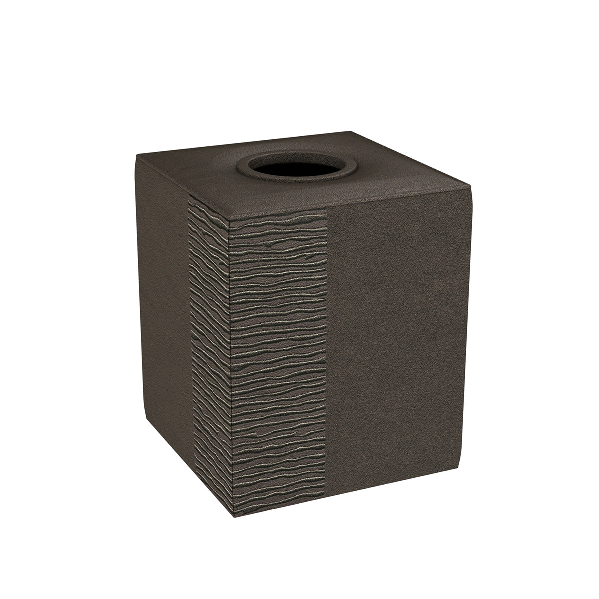 Tissue Box Cover - Embroidered Leather Match - Signature Collection
