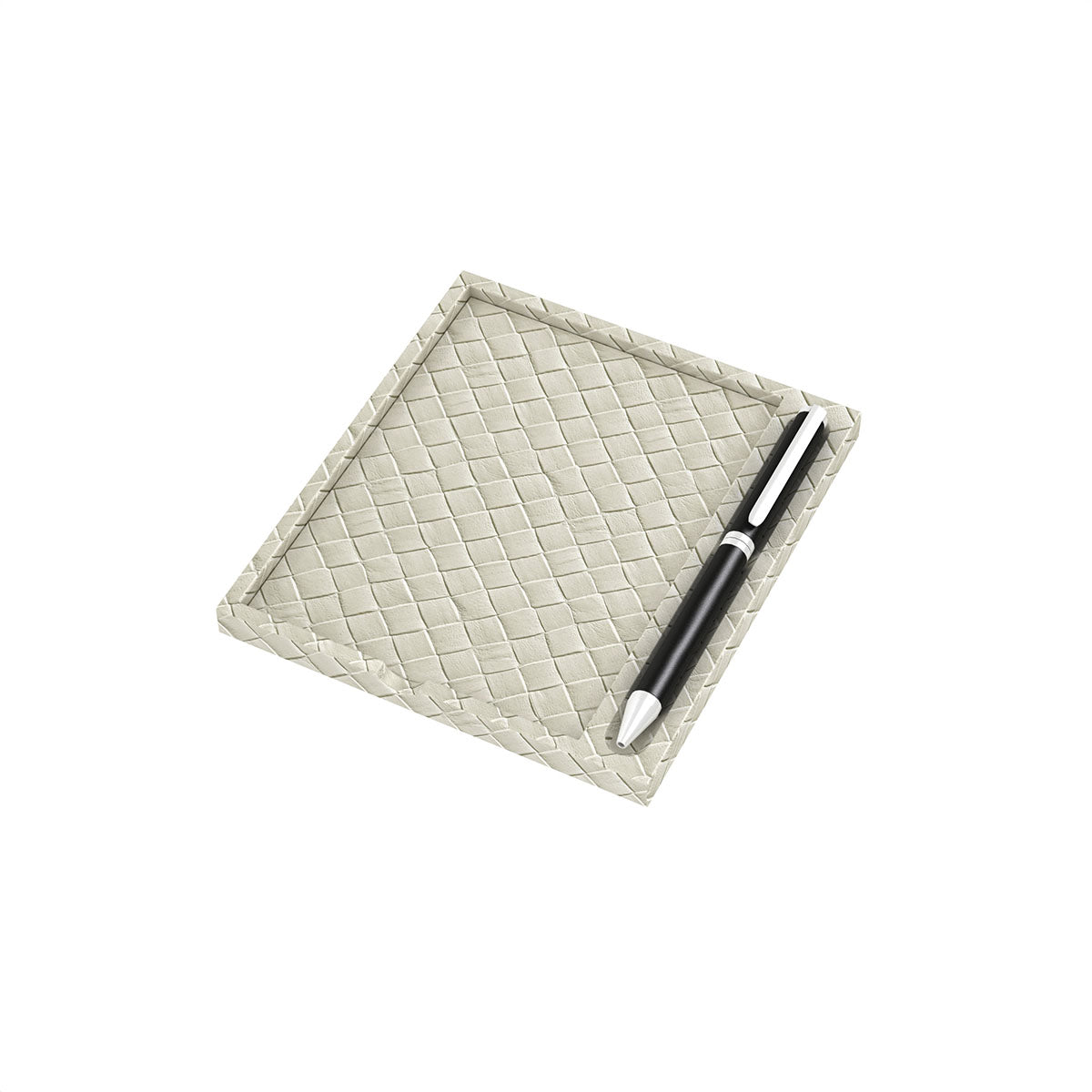 Notepad Holder - Jumbo Woven Embossed Leather Match - Signature Collection