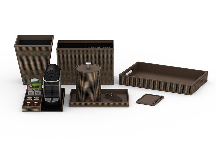 Broadweave Leather Match - Guest Room