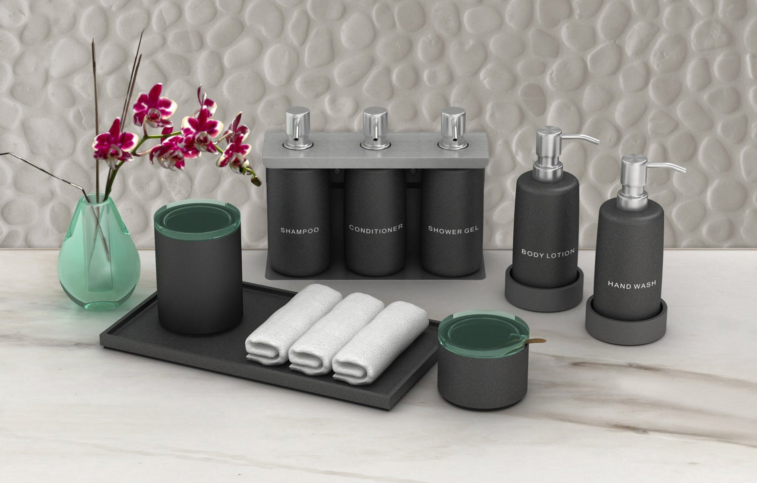 Resin Pump Dispensers & Wall Mounts