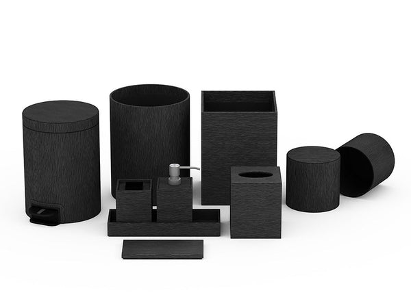 Wave Textured Leather Match - Guest Bath