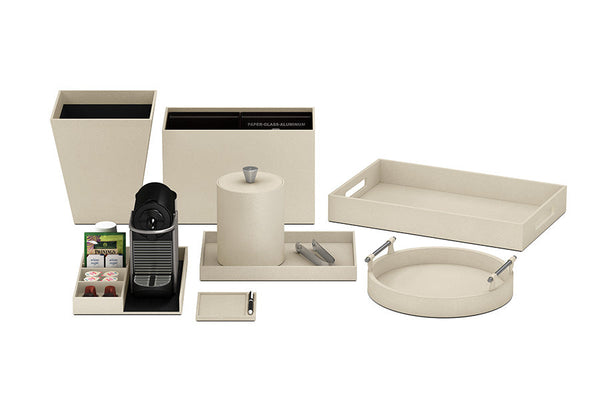 Faux Shagreen Leather Match - Guest Room