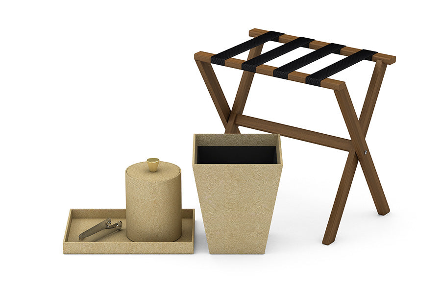 Quick Ship - Faux Shagreen Leather Match - Guest Room