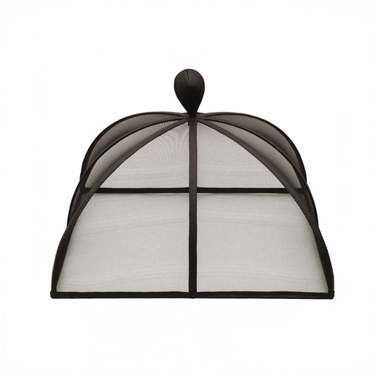 Square Cloche - Fabric w/ Leather Match Trim