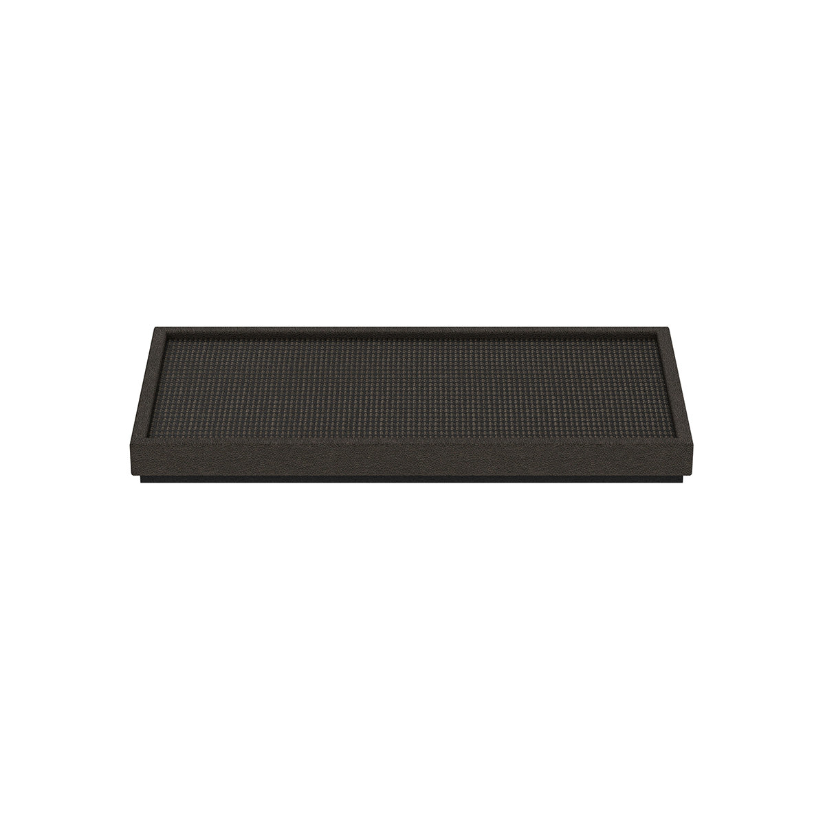 Small Rectangle Platform Tray - Classic Weave Leather Match - Signature Collection