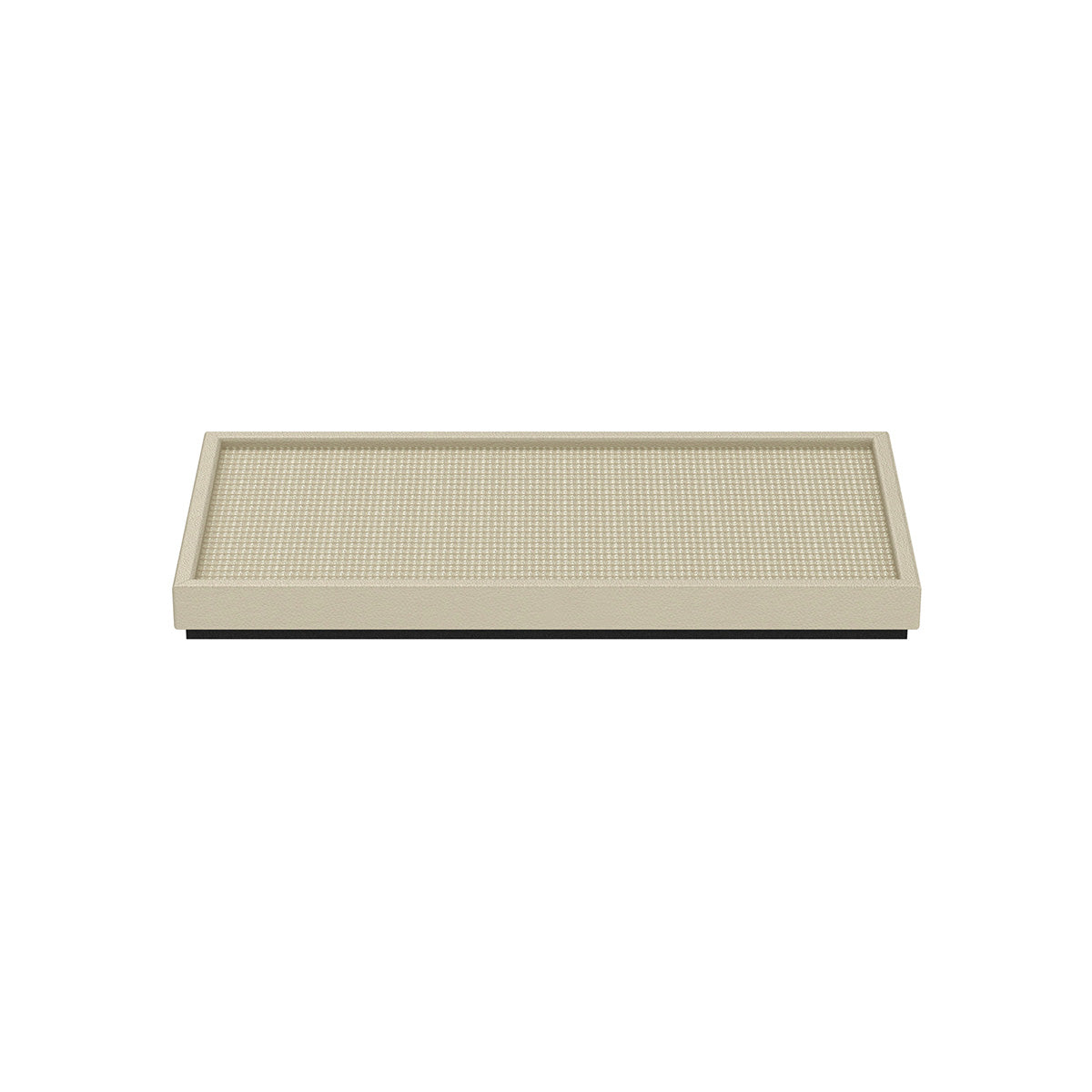 Small Rectangle Platform Tray - Classic Weave Leather Match - Signature Collection