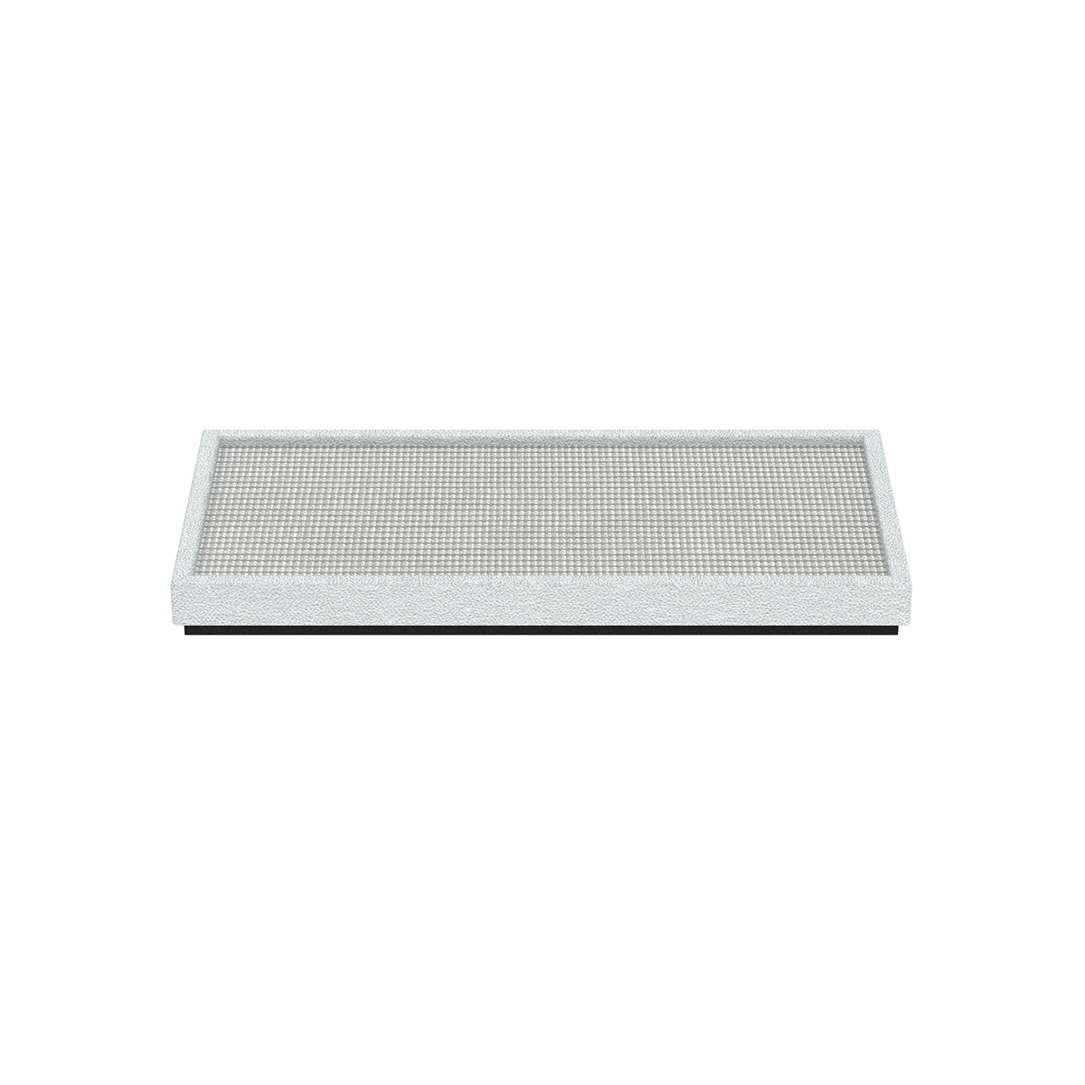 Small Rectangle Platform Tray - Classic Weave Leather Match - Signature Collection