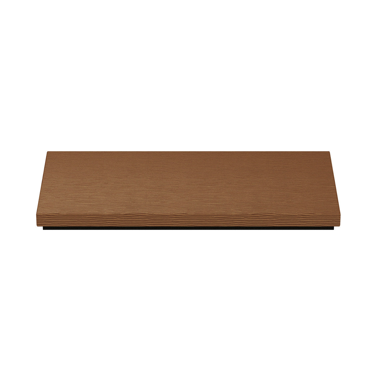 Small Rectangle Platform Tray - Wave Texture Leather Match - Signature Collection