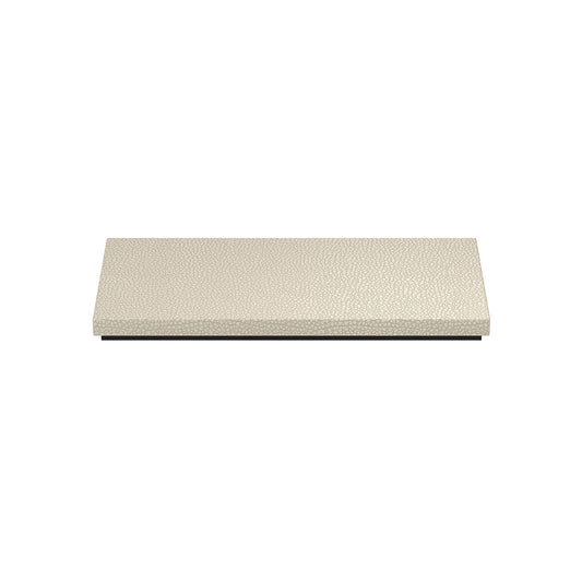 Small Rectangle Platform Tray - Faux Shagreen Leather Match - Signature Collection