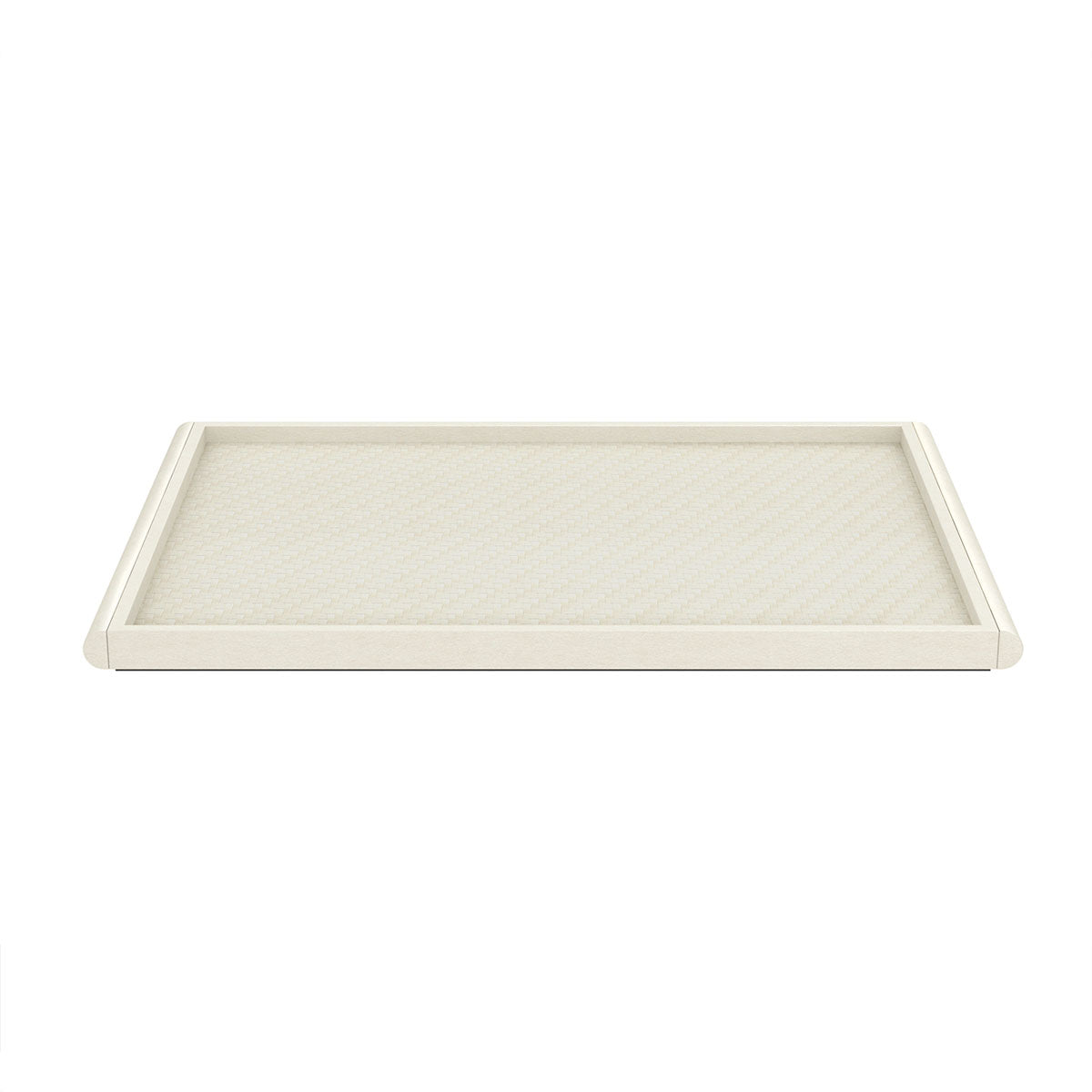Small Rectangle Service Tray with Handles - Plaited Polyweave - Signature Collection