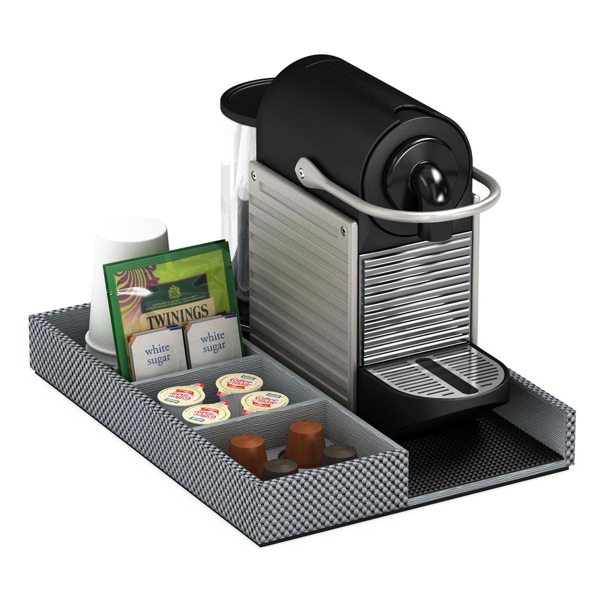 Coffee Machine and Condiment Tray - Broadweave Woven Foam - Signature Collection