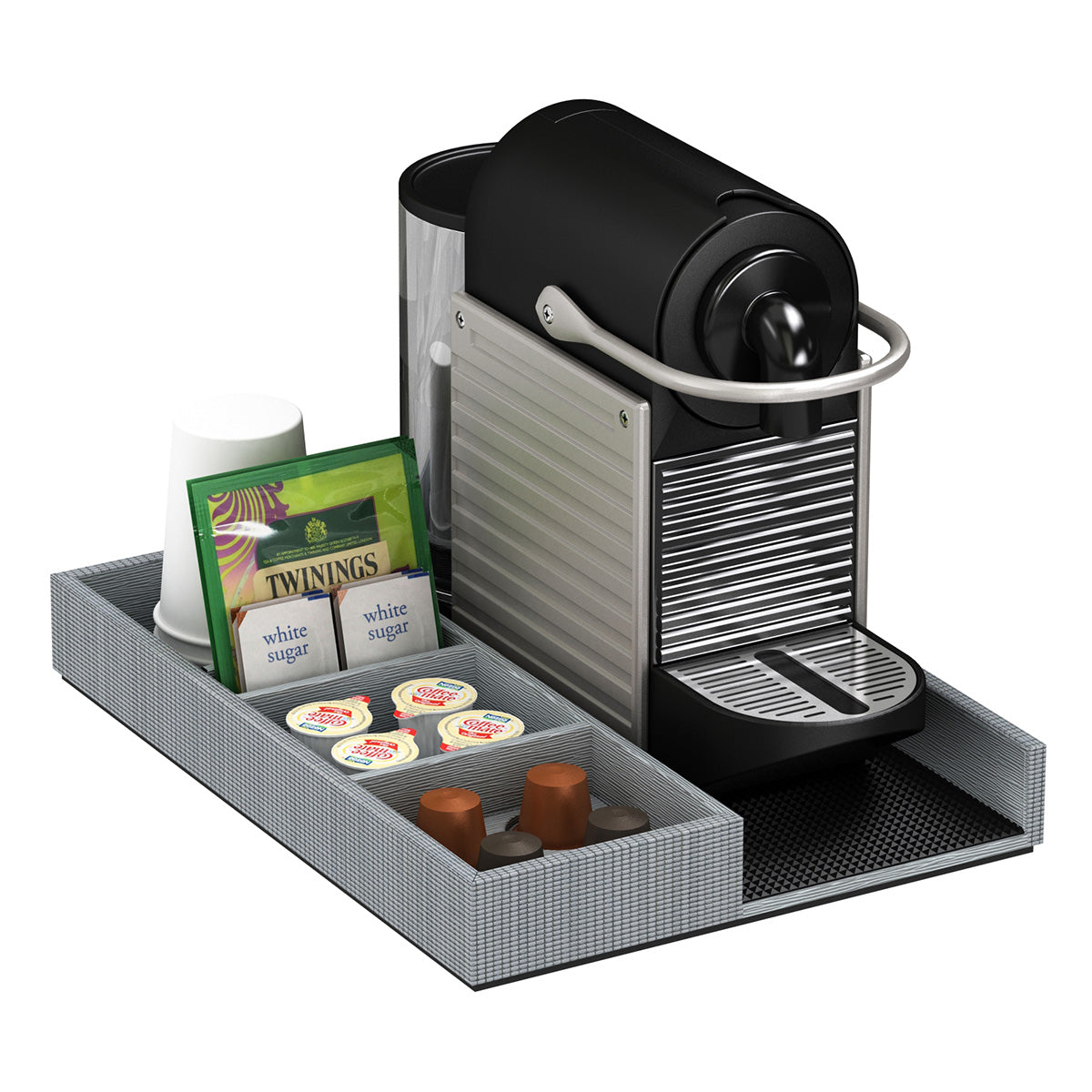 Coffee Machine and Condiment Tray - Classic Weave Woven Foam - Signature Collection