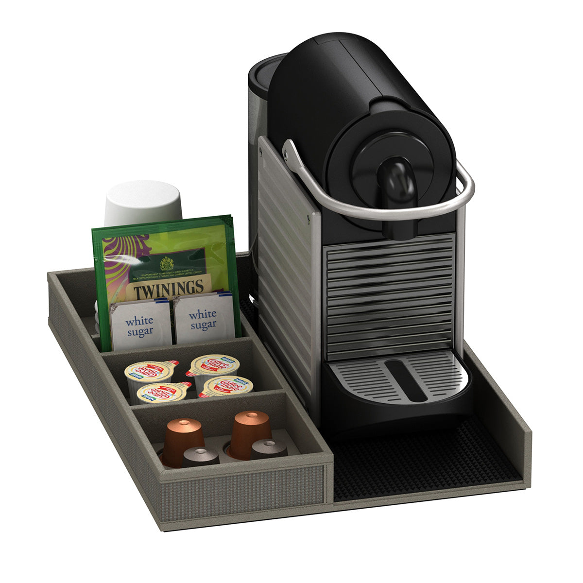 Coffee Machine and Condiment Tray - Classic Mendong - Signature Collection