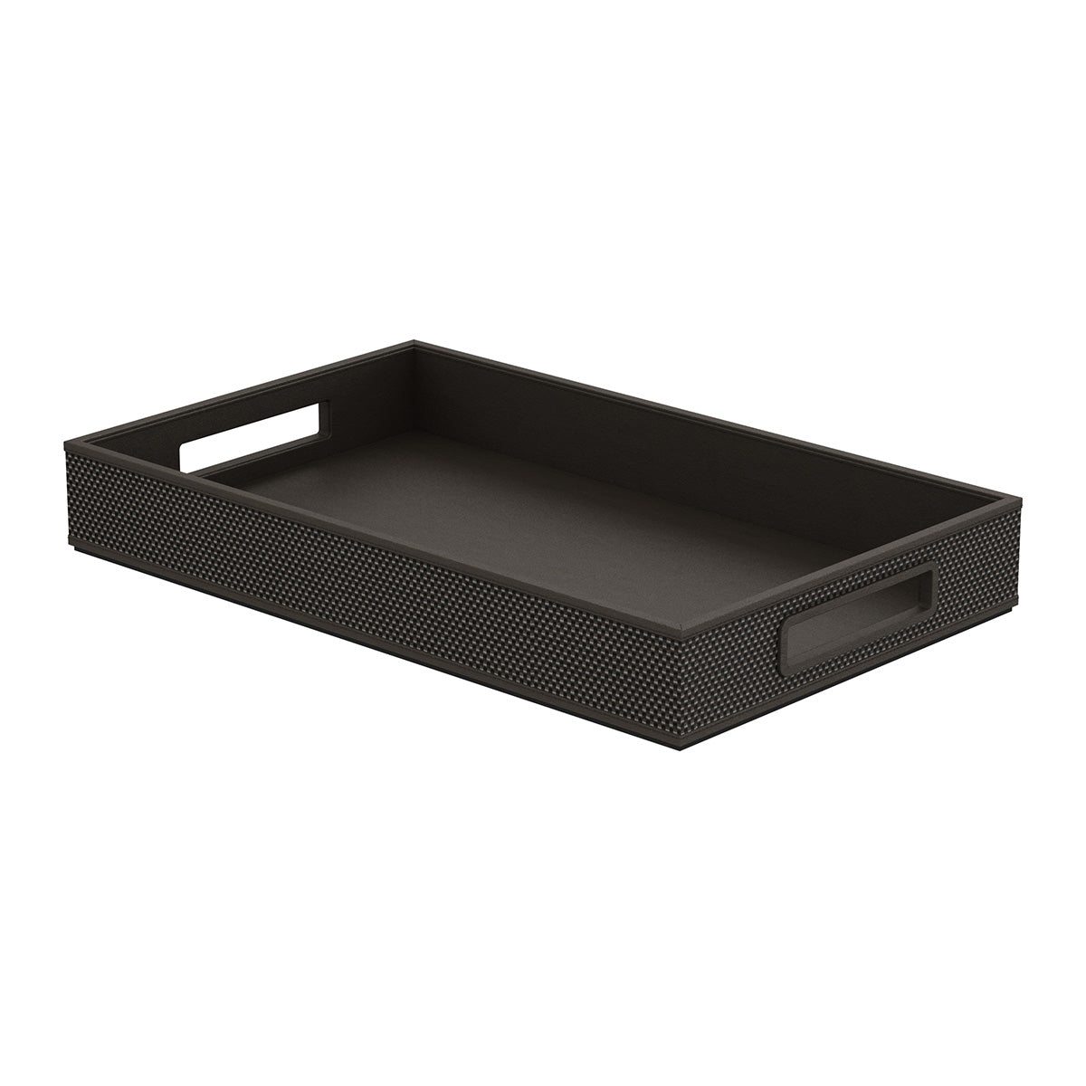 Service Tray with Handles - Broadweave Leather Match - Signature Collection