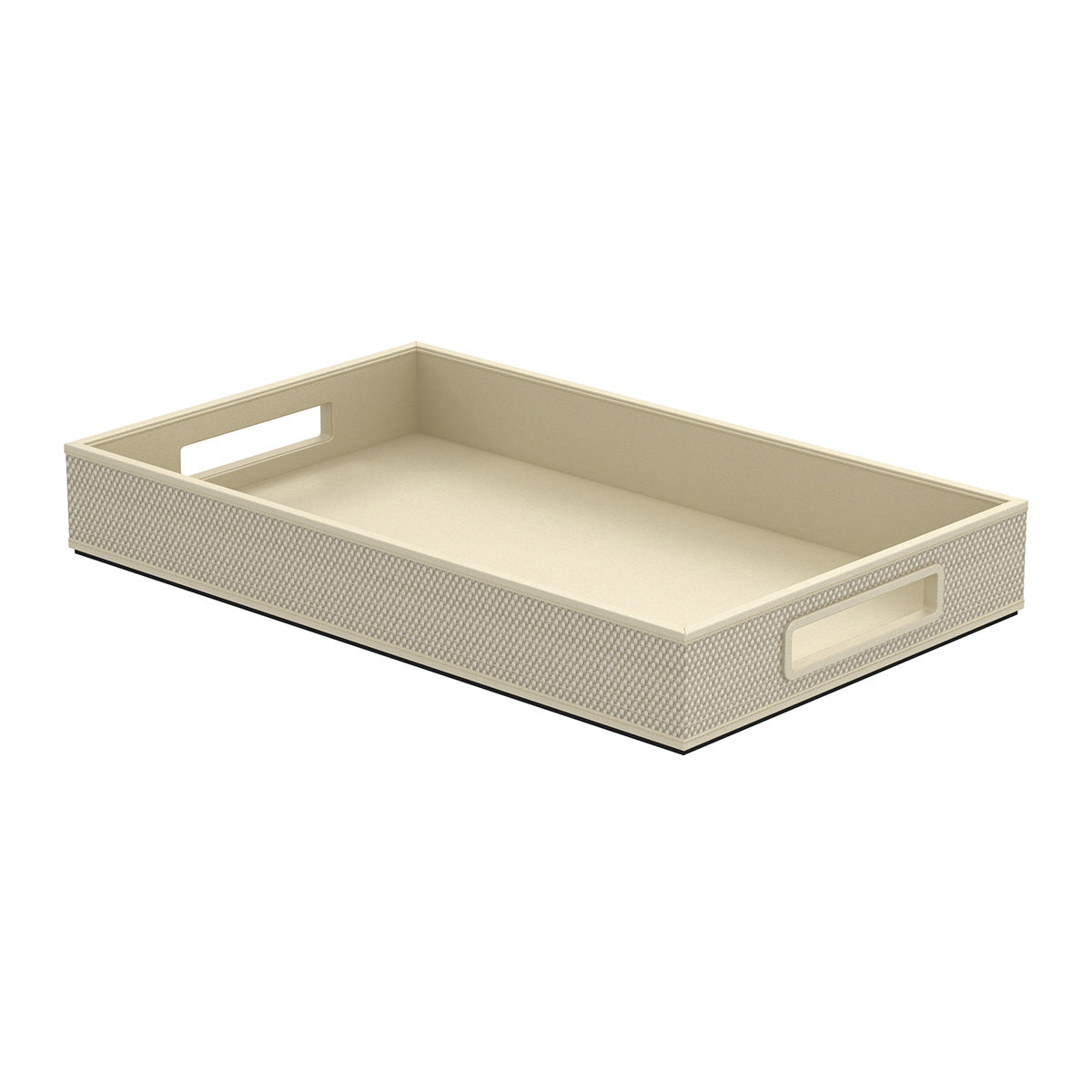 Service Tray with Handles - Broadweave Leather Match - Signature Collection