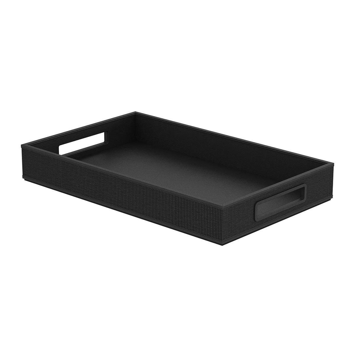 Service Tray with Handles - Classic Weave Leather Match - Signature Collection