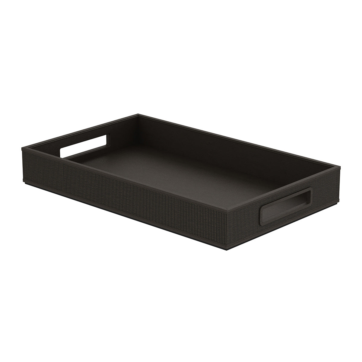 Service Tray with Handles - Classic Weave Leather Match - Signature Collection