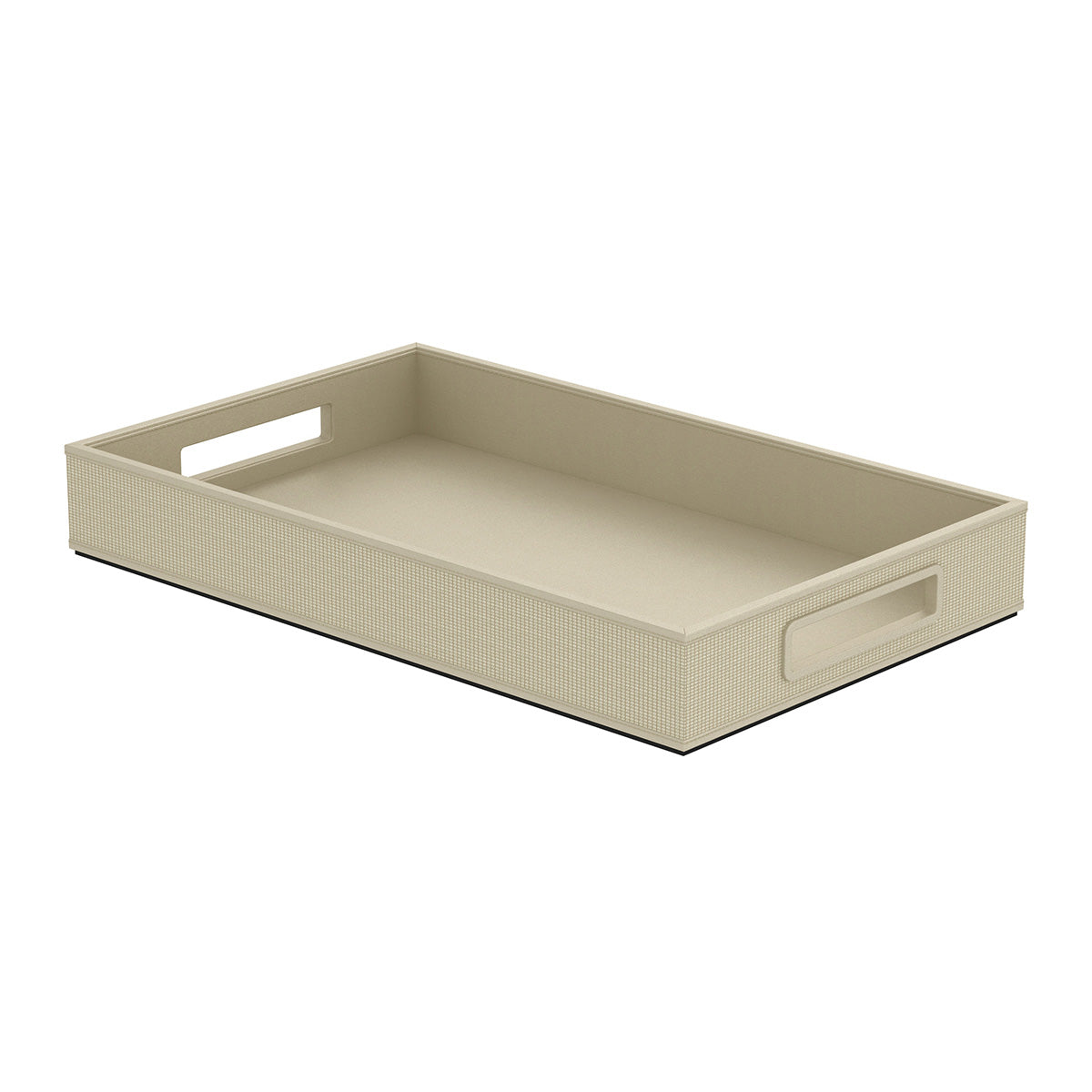 Service Tray with Handles - Classic Weave Leather Match - Signature Collection