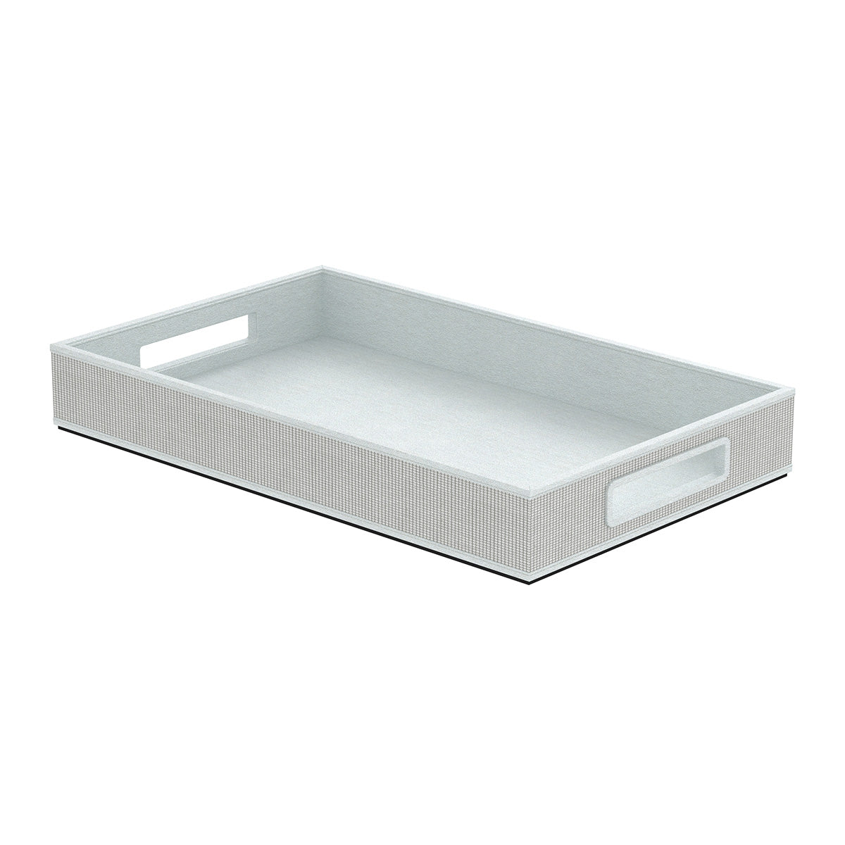 Service Tray with Handles - Classic Weave Leather Match - Signature Collection