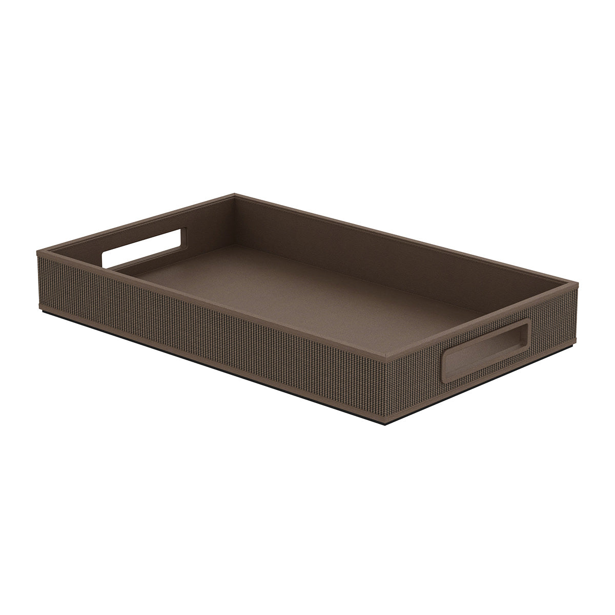 Service Tray with Handles - Classic Weave Leather Match - Signature Collection