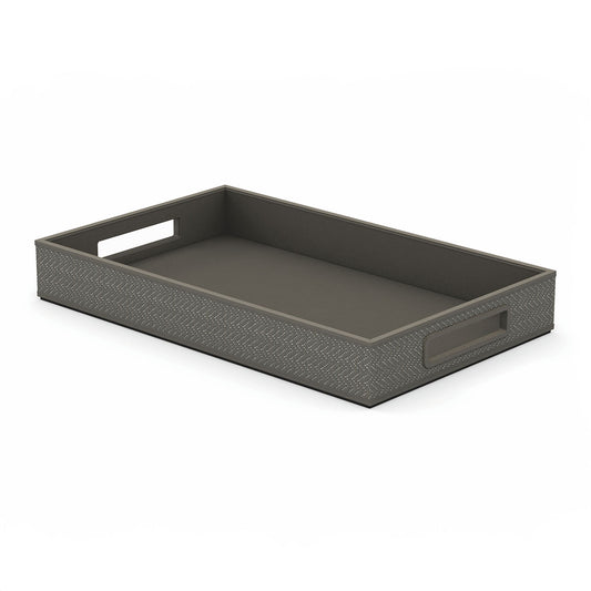 Service Tray with Handles - Chevron Mendong - Signature Collection