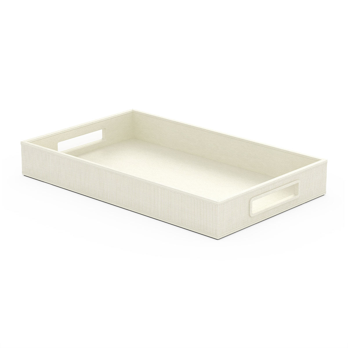 Service Tray with Handles - Classic Weave Leather Match - Signature Collection