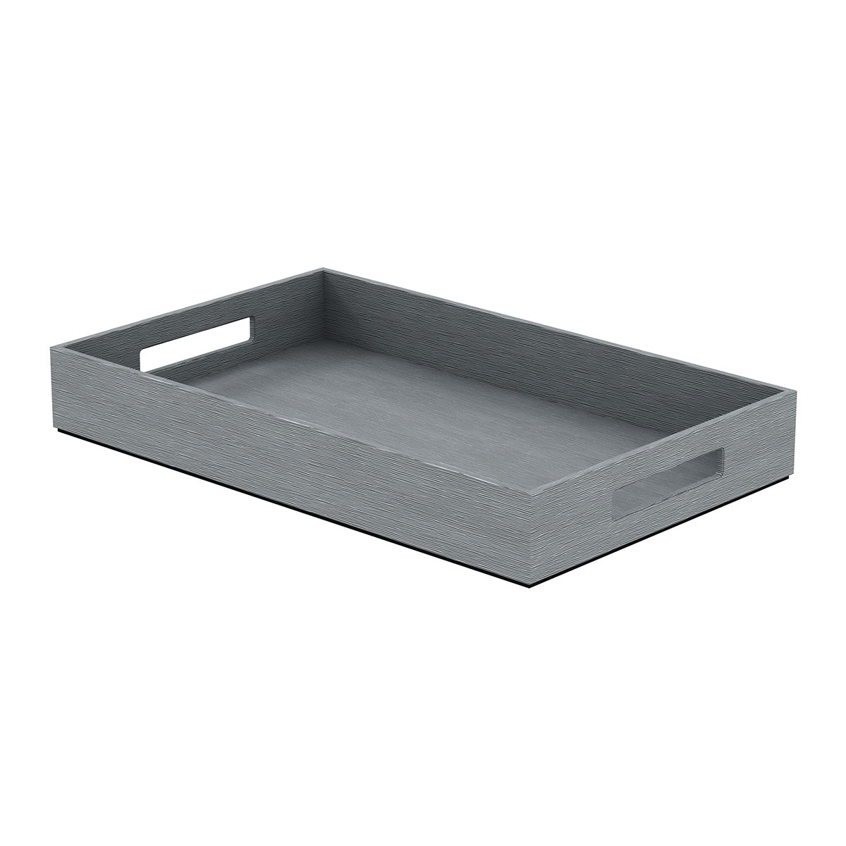 Service Tray with Handles - Wave Texture Leather Match - Signature Collection