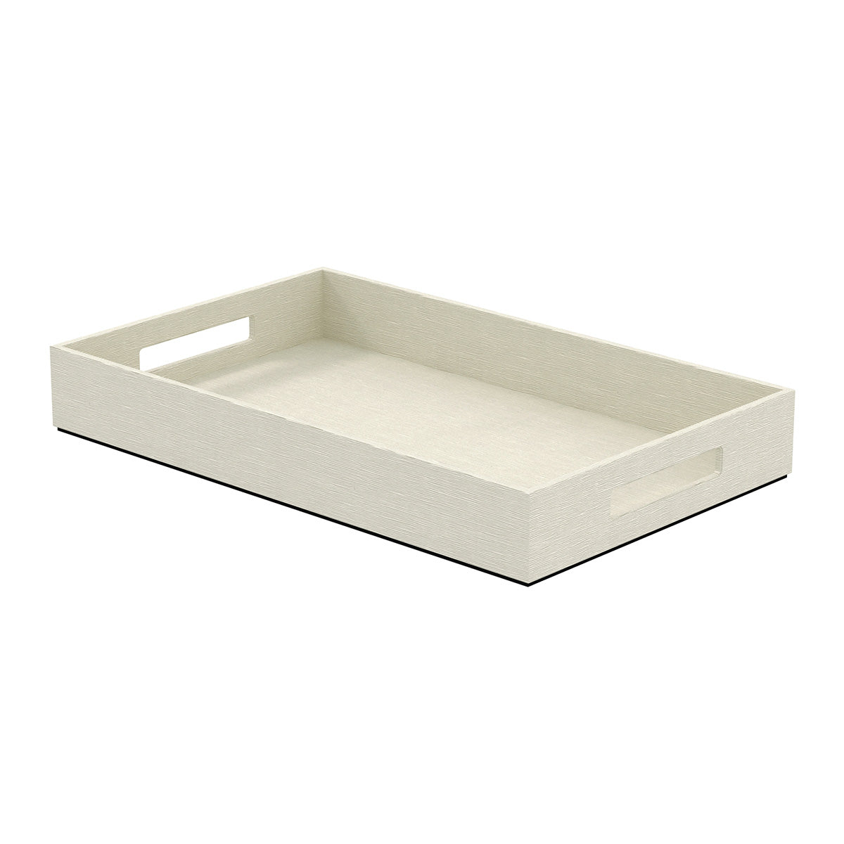 Service Tray with Handles - Wave Texture Leather Match - Signature Collection
